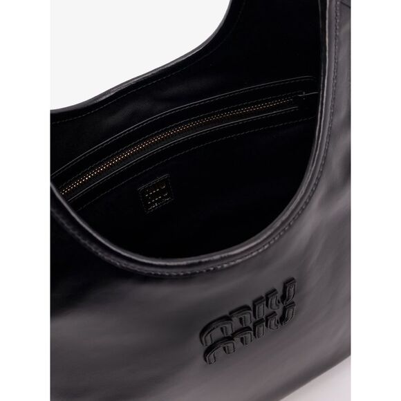 Miu Miu Women Ivy Leather Shoulder Bag - Picture 4 of 5